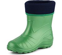 Ladeheid Children's Girl's Boy's EVA Extra Light Wellington Boots Rainy Wellies Rain Boots KL058 (Emerald Green, 8.5 UK Child)