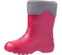 Ladeheid Children's Girl's Boy's EVA Extra Light Wellington Boots Rainy Wellies Rain Boots LA-861-2017 (Fuchsia212/Grey, 10/11 UK Child)