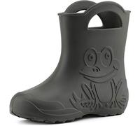Ladeheid Children's Girl's Boy's EVA Wellington Boots Rain Shoes LA-CA-01 (Carbone, 8.5/9 UK)