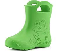 Ladeheid Children's Girl's Boy's EVA Wellington Boots Rain Shoes LA-CA-01 (Green, 13/14 UK Child)