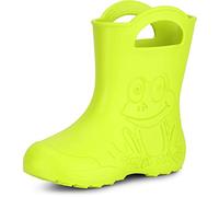Ladeheid Children's Girl's Boy's EVA Wellington Boots Rain Shoes LA-CA-01 (Lime, 5.5/6 UK)