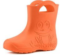 Ladeheid Children's Girl's Boy's EVA Wellington Boots Rain Shoes LA-CA-01 (Orange (151c), 2/2.5 UK)