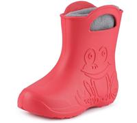 Ladeheid Children's Girl's Boy's EVA Wellington Boots Rain Shoes LA-CA-03 (Coral, 11.5/12.5 UK Child)