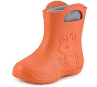 Ladeheid Children's Girl's Boy's EVA Wellington Boots Rain Shoes LA-CA-03 (Orange (151c), 7/7.5 UK)
