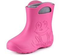 Ladeheid Children's Girl's Boy's EVA Wellington Boots Rain Shoes LA-CA-03 (Pink, 10/11 UK)