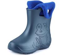 Ladeheid Children's Girl's Boy's EVA Wellington Boots Rain Shoes LA-CA-04 (Metallic Blue-2, 5.5/6 UK)