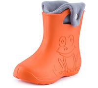 Ladeheid Children's Girl's Boy's EVA Wellington Boots Rain Shoes LA-CA-04 (Orange (151c), 5.5/6 UK)