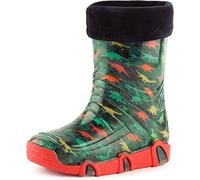 Ladeheid Children's Wellington Boots Swk (Dark Turquoise/Dinosaurs, 4.5/5.5 UK Child)