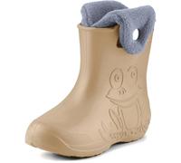 Ladeheid Eva LA-CA-04 Children's Wellington Boots Rain Shoes Lined Rain Boots Rubber Shoes, Camel, 7/7.5 UK Child