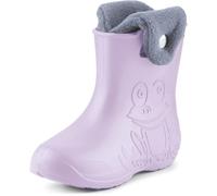 Ladeheid Eva LA-CA-04 Children's Wellington Boots Rain Shoes Lined Rain Boots Rubber Shoes, light purple, 8.5/9 UK Child