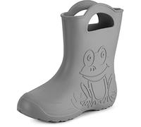 Ladeheid Girl's EVA Lightweight Wellington Boots Rainy Wellies Rain Boots LA-CA-09 (Grey, 3.5/4.5 UK)