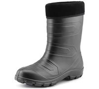 Ladeheid Girl's EVA Thermo Extra Light Wellington Boots Rainy Wellies Rain Boots LALMG879 (Graphite/Black, 3.5 UK)
