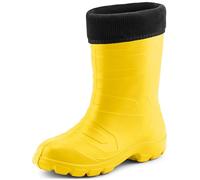 Ladeheid Girl's EVA Thermo Extra Light Wellington Boots Rainy Wellies Rain Boots LALMG879 (Yellow/Black, 5 UK)