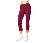 Ladeheid Ladies 3/4 Leggings LA40-132 (Claret, M)