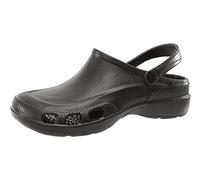 Ladeheid Men's and Women's Lightweight EVA Clogs LA-885 (Black, 7.5 UK)