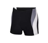Ladeheid Men's short swim trunks, boxer shorts, swimwear for men for The beach and swimming pool, comfortable and convenient men's swim trunks, tight LA40-255 (black/grey/white, 4XL)