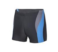 Ladeheid Men's short swim trunks, boxer shorts, swimwear for men for The beach and The swimming pool, comfortable and convenient men's swim trunks, tight LA40-255 (graphite/grey/blue, 6XL)