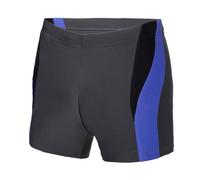Ladeheid Men's short swim trunks, boxer shorts, swimwear for men for The beach and The swimming pool, comfortable and convenient men's swim trunks, tight LA40-255 (graphite/grey/blue, M)