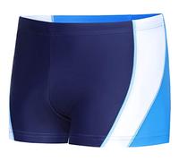 Ladeheid Men's Swimming Shorts Bathing Shorts Swimming Trunks LA40-168 (171-Navy Blue/White/Blue, XL)