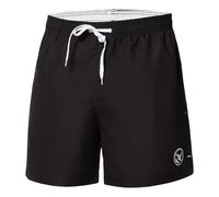 Ladeheid Men's Swimming Shorts LA40-198 (Black, XXL)