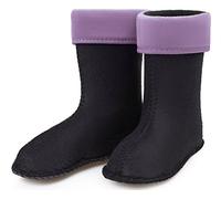 Ladeheid Warming Insert for Children's EVA Extra Light Wellington Boots Rainy Wellies Rain Boots KL045 (Purple, UK 1 UK = DE 33 EU)