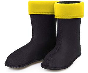 Ladeheid Warming Insert for Children's EVA Extra Light Wellington Boots Rainy Wellies Rain Boots KL045 (Sunny, UK 1 UK = DE 33 EU)