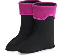 Ladeheid Warming Insert for Children's Girl's Boy's EVA Extra Light Wellington Boots Rainy Wellies Rain Boots LA-861 (Pink, 10/11 UK Child)