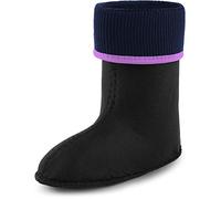 Ladeheid Warming Insert for Children's Girl's Boy's EVA Extra Light Wellington Boots Rainy Wellies Rain Boots KL058 (Purple, 1 UK)