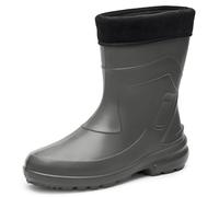 Ladeheid Women's EVA Thermo Extra Light Wellington Boots Rainy Wellies Rain Boots LA-800-2017 (Grey/Black, 3.5 UK)