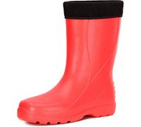 Ladeheid Women's EVA Thermo Extra Light Wellington Boots Rainy Wellies Rain Boots LADW002 (Red, 6 UK)