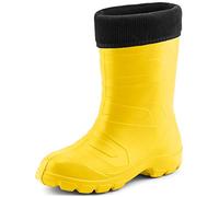 Ladeheid Women's EVA Thermo Extra Light Wellington Boots Rainy Wellies Rain Boots LALMG879 (Yellow/Black, 6.5 UK)
