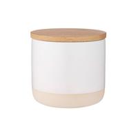 Ladelle Host Canister - Container Air-Tight Stoneware - Bamboo Lid