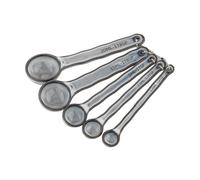 Ladelle Lorson 5pc Measuring Spoon Set Stoneware Kitchen Baking Spoons