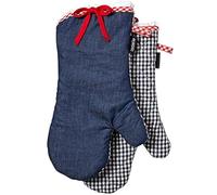 Ladelle Oven Mitt Anneliese 17x33cm 2 Pieces, Cotton, Multi-Colour, 17 x 33 x 1 cm