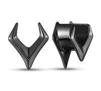 LADEMAYH Hypoallergenic Ear Plugs Tunnels Gauges, V-Shaped Arrow 3D Geometric Design, Surgical Stainless Steel 316L, Minimalist Body Jewelry for Stretched Ears, Punk & Street Style, 2g(6mm), Stainless