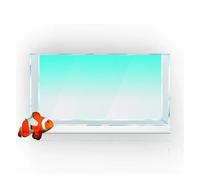 LADFRTYU Fish Tank Background Fish Tank Background Gradient Simple Printing Wallpaper Aquarium Backdrop Decorations Aquarium Scenery(Green 1,50x150cm)
