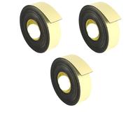 LADFRTYU Insulating Tape Black Super-adhesive Thickened Single-sided EVA Foam Tape, Shockproof, Cushioning, Sound Insulation, Sealant, Sponge Glue(3Pcs,5M_2MM_40MM)