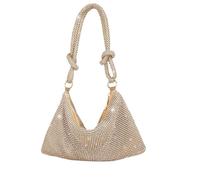 LADFRTYU Rhinestone Bag Women Shiny Rhinestone Dinner Bag Party Wedding Purses Full-Diamond Ladies Handbag Sparkly Evening Bags Dinner(Gold)