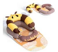 Ladida 4-In-1 Baby Tummy Time Pillow & Seated Support Playmat,easy To Clean,cute Bee Design For 0-36Months Infant (Yellow) 2503