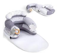 LADIDA 4-in-1 Baby Tummy Time Pillow & Seated Support Playmat,Easy to Clean for 0-36Months Infant (Grey) 2505