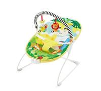 LADIDA Baby Bouncer, Bright and Colourful Safari Theme, Soothing Music and Vibration to Relax and Entertain Baby