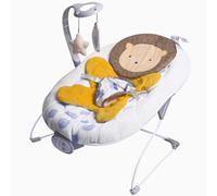 LADIDA Baby Bouncer from Birth 0-6 Months, Vibrating Infant Seat with Removable Toy Bar,Baby-Rocker with 3 Speeds and 8 Soothing Songs, Portable and Lightweight (Brown)