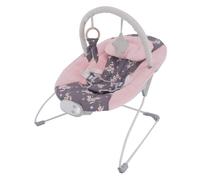 LADIDA Baby Bouncer with Soothing Music and Vibration, Adorable Plum Blossom Design, Suitable for Newborns（148）