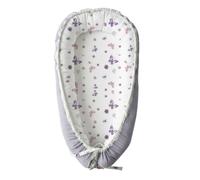 LADIDA Baby Nest Pod 100% Cotton, Soft Breathable & Washable(Purple Butterfly）