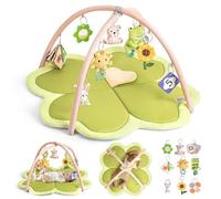 Ladida Baby Play Mat & Activity Gym, Larger Four-Leaf Clover Shaped Tummy Time Mat Suitable For Babies 0-36 Months 2403