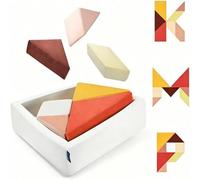 Ladida Kids Modular Play Sofa Tangram Puzzle Couch Soft Foam Toddler Seat (Dawn)
