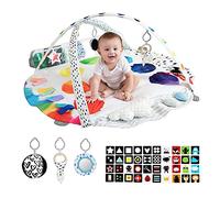 LADIDA Play Gym,Stage-Based Developmental Activity Gym & Play Mat for Baby to Toddler,Includes Tummy Time Pillow, Mirror & Interactive Toys-2204
