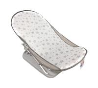 LADIDA Travel Bath Bather Seat, Foldable and Adjustable, Perfect for Bathing Newborns (286 Grey Bather)