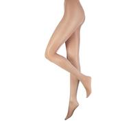 Ladies 1 Pair Silky Dance Shimmer Full Foot Tights In 2 Colours - Small - Toast