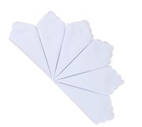 Ladies 100% 60S Cotton Handkerchiefs Womens Soft Solid Pure White Hankies for Wedding Party DIY 6/12 Pieces 28x28cm Christmas Gifts